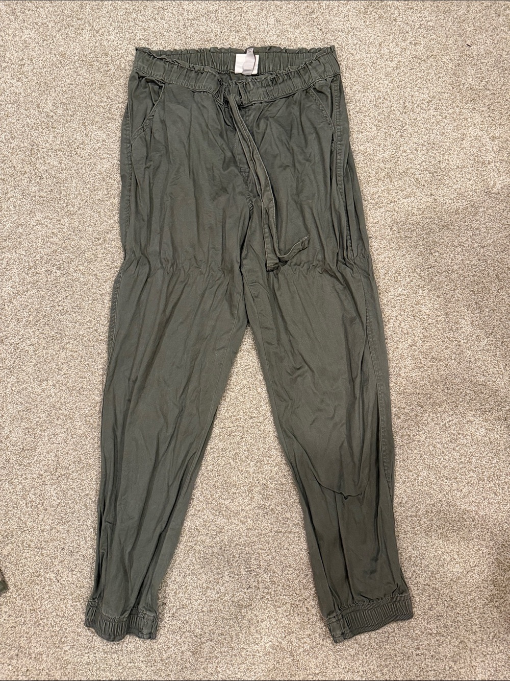 Knox Rose Olive Green Drawstring Joggers